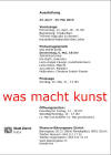 Einladungskarte der Stadt Zürich/Kultur April - Mai 2010 Museum Baerengasse