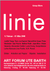 Plakat "Linie" Art Forum Ute Barth Zuerich GROUP SHOW 2008
